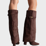 Lucía - Botas de Caña Alta de Ante