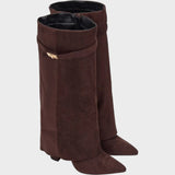 Lucía - Botas de Caña Alta de Ante
