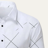 La Camisa de Oficina Formal Blanca de Botones para Hombre Eldridge