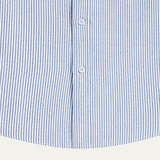 La Camisa de Rayas para Hombre Tenerife con Cuello Clásico y Bolsillo