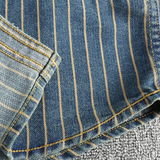 La Camisa Casual Rayada de Algodón Pesado Vintage para Hombre Rivercrest
