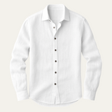 La Camisa de Lino Vintage de Manga Larga Zurich para Hombres