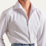 La Camisa de Vestir Italiana para Hombre de Savile Row - Estilo Empresarial Ajustado