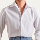 La Camisa de Vestir Italiana para Hombre de Savile Row - Estilo Empresarial Ajustado