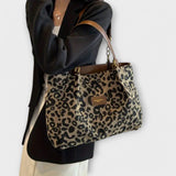 Eva | Bolsa de Lona con Patrón de Leopardo
