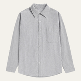 La Camisa de Rayas para Hombre Tenerife con Cuello Clásico y Bolsillo
