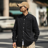 La Camisa de Pana de Algodón Premium de París para Hombres
