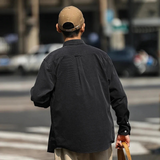 La Camisa de Pana de Algodón Premium de París para Hombres