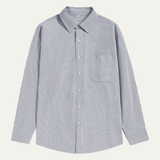 La Camisa de Rayas para Hombre Tenerife con Cuello Clásico y Bolsillo