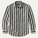 La Camisa de Lino a Rayas Portwell para Hombres