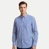 La Camisa de Algodón Rayada de Londres para Hombres