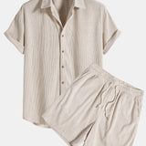 Francisco | Conjunto con camisa de lino y pantalón corto