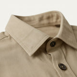 La Camisa de Lino Vintage de Manga Larga Zurich para Hombres