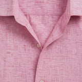 Camisa de Lino de Manga Corta Mónaco para Hombres