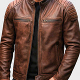 Javier | Chaqueta De Cuero Impactante