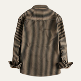 Camisa de Hombre de Algodón Retro a Rayas de Marsella
