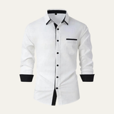 La Camisa Casual de Hombre Vercelli con Detalle de Contraste