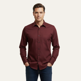 La Camisa Formal de Algodón Satinado para Hombre Kensington