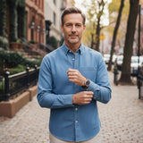 La Camisa de Mezclilla Casual Boston para Hombres