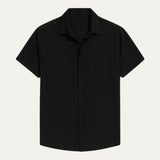 Camisa de Lino de Manga Corta Mónaco para Hombres