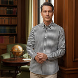 La Camisa de Algodón Rayada de Londres para Hombres
