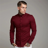 La Camisa de Vestir de Ajuste Slim para Hombre Biarritz, Estilo Smart Casual
