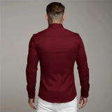 La Camisa de Vestir de Ajuste Slim para Hombre Biarritz, Estilo Smart Casual