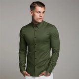 La Camisa de Vestir de Ajuste Slim para Hombre Biarritz, Estilo Smart Casual