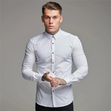 La Camisa de Vestir de Ajuste Slim para Hombre Biarritz, Estilo Smart Casual