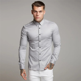 La Camisa de Vestir de Ajuste Slim para Hombre Biarritz, Estilo Smart Casual