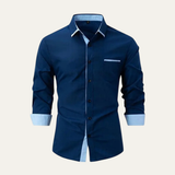 La Camisa Casual de Hombre Vercelli con Detalle de Contraste