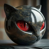 NYXCHARM - ESCULTURA MÍSTICA CON CABEZA DE GATO NEGRO