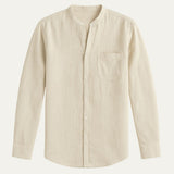La Camisa de Lino Brighton – Camisa de Manga Larga para Hombres