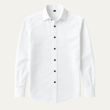 La Camisa Ashford de Lino – Camisa Ajustada con Botones de Contraste para Hombres