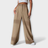 Iara | Pantalones de Cintura Alta con Piernas Anchas