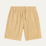 Los Pantalones Cortos de Lino con Cuerda de Ajuste de Ginebra para Hombre