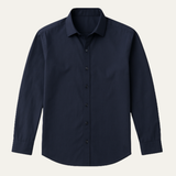 La Camisa Ashford de Lino – Camisa Ajustada con Botones de Contraste para Hombres