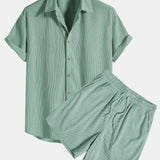 Francisco | Conjunto con camisa de lino y pantalón corto