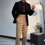 La Camisa de Vestir Formal de Botones con Pliegues Texturizados para Hombre Palermo – Negra