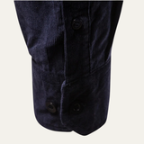 La Camisa de Corduroy Casual de Botones para Hombre Castellina