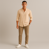 La Camisa Casual de Lino para Hombre Ashford de Verano, Corte Relajado
