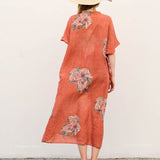 Liva - Vestido tipo kaftán con bolsillos para uso diario