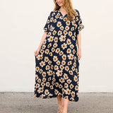 Kira - Vestido tipo caftán con bolsillos para el día a día