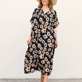Kira - Vestido tipo caftán con bolsillos para el día a día