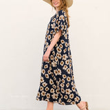 Kira - Vestido tipo caftán con bolsillos para el día a día
