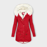 Ivara - Chaqueta de invierno impermeable y forrada de peluche