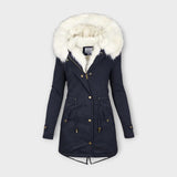 Ivara - Chaqueta de invierno impermeable y forrada de peluche