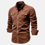 Pedro | Camisa de Corduroy de Manga Larga