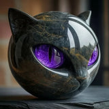 NYXCHARM - ESCULTURA MÍSTICA CON CABEZA DE GATO NEGRO
