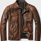 Javier | Chaqueta De Cuero Impactante
